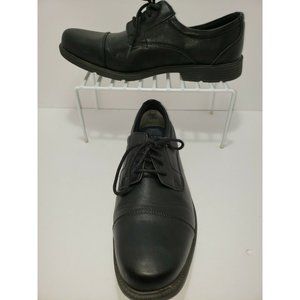 George Men's Dress Athletic Shoes Cap Toe Black Oxford Lace Up Size 13